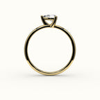 East-West Pear Cut Solitaire Ring Setting