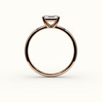 East-West Radiant Cut Solitaire Ring Setting