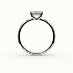 East-West Radiant Cut Solitaire Ring Setting
