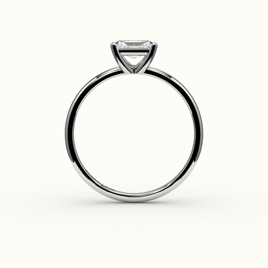 East-West Radiant Cut Solitaire Ring Setting
