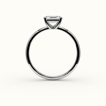 East-West Radiant Cut Solitaire Ring Setting