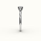 East-West Radiant Cut Solitaire Ring Setting