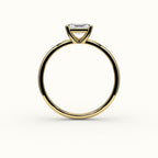 East-West Radiant Cut Solitaire Ring Setting