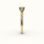 East-West Radiant Cut Solitaire Ring Setting
