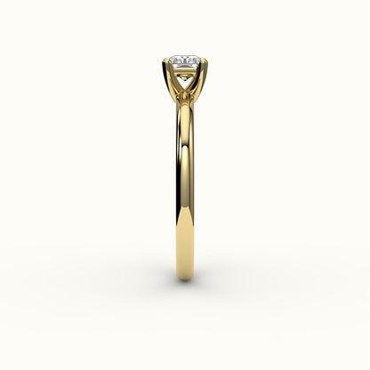 East-West Radiant Cut Solitaire Ring Setting
