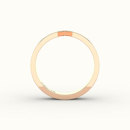 Classic Marquise Cut Carved Wedding Band