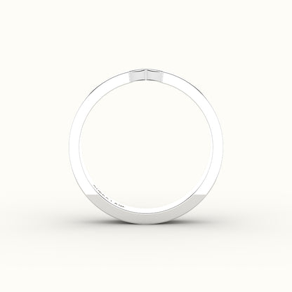 Classic Marquise Cut Carved Wedding Band