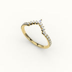 Marquise Crown Diamond Band