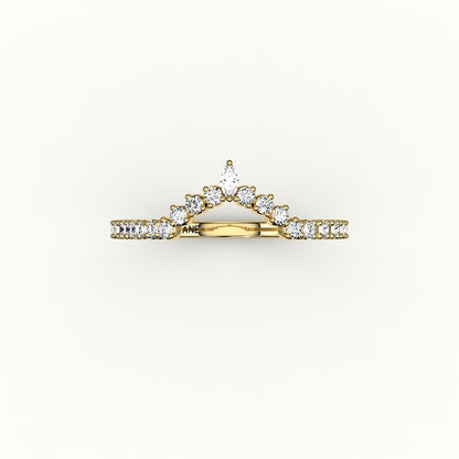 Marquise Crown Diamond Band