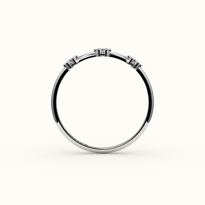 Skipped Marquise Diamond Band