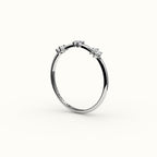 Skipped Marquise Diamond Band