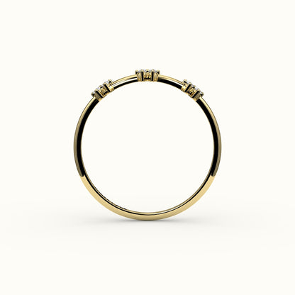 Skipped Marquise Diamond Band