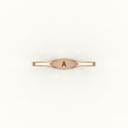 Modern Initial Signet Ring