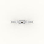 Modern Initial Signet Ring