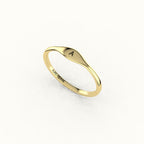 Modern Initial Signet Ring