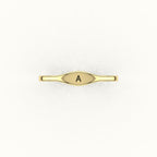 Modern Initial Signet Ring