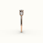 Skipped Oval Diamond Band