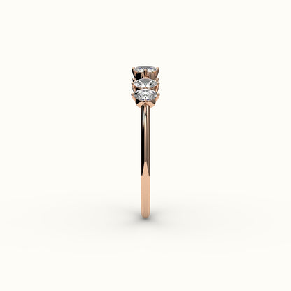 Skipped Oval Diamond Band