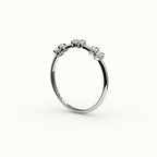 Skipped Oval Diamond Band