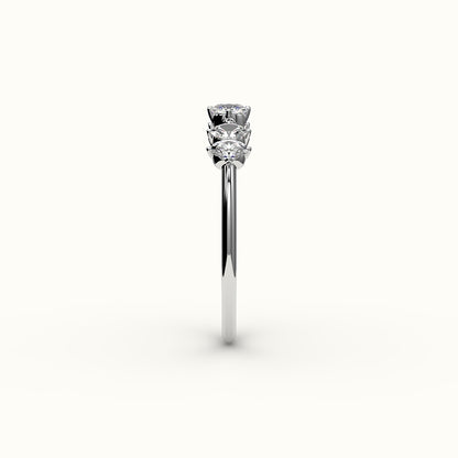 Skipped Oval Diamond Band