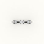 Skipped Oval Diamond Band