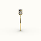 Skipped Oval Diamond Band