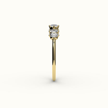 Skipped Oval Diamond Band