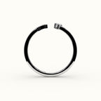 Marquise Cut Initial and Diamond Ring