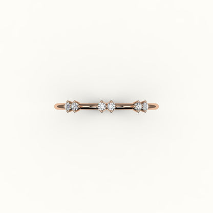 Skipped Round Diamond Band