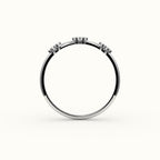 Skipped Round Diamond Band