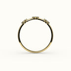 Skipped Round Diamond Band