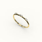 Skipped Round Diamond Band
